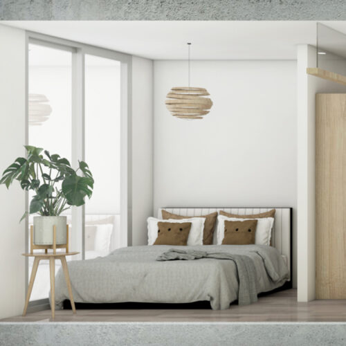 40’ Living Space 2 Bed + 1 Bath