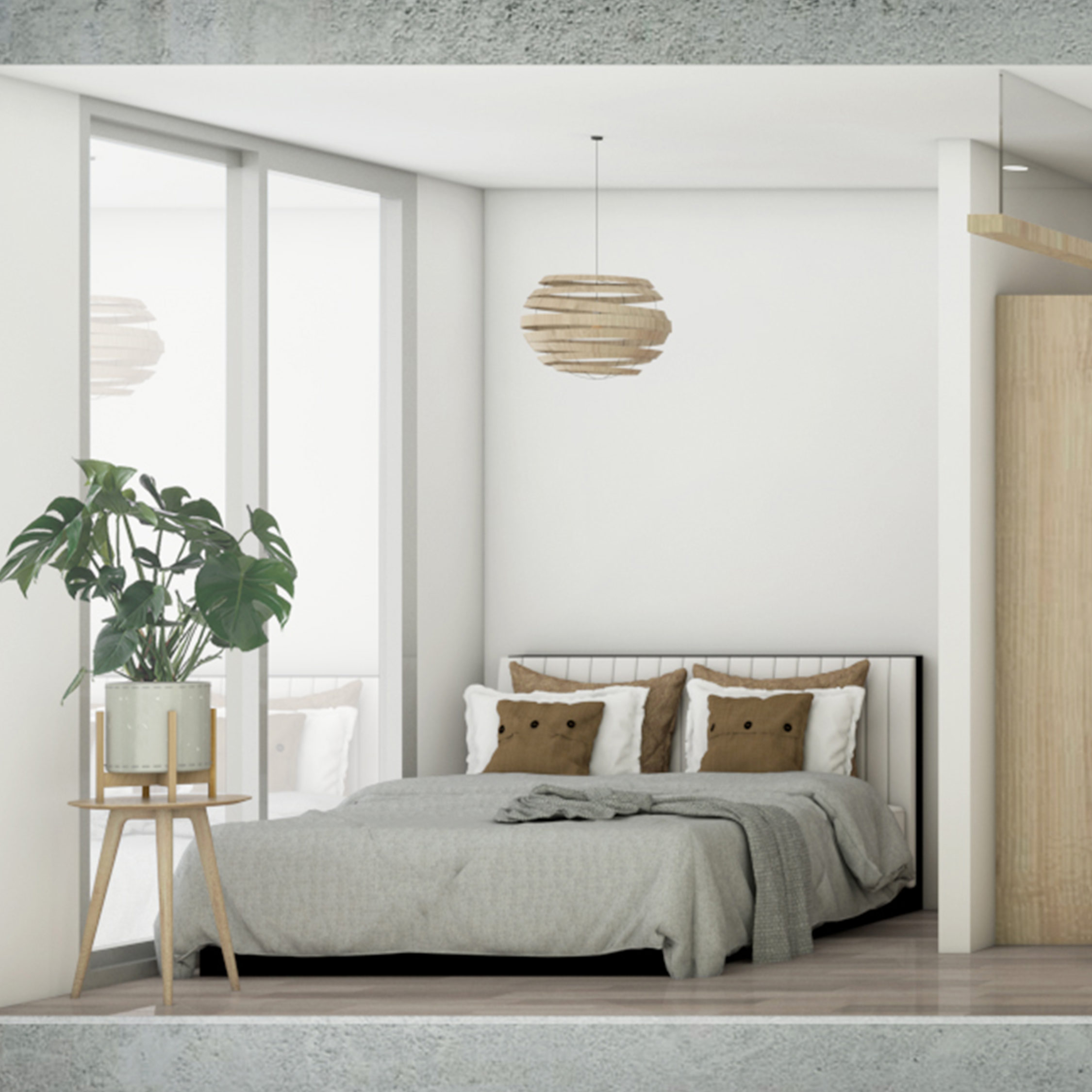 40’ Living Space 2 Bed + 1 Bath