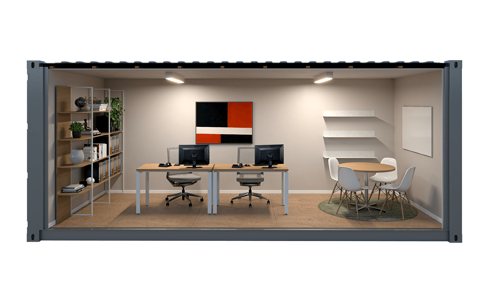 Interior rendering of the WTR 20FT Open Space Office